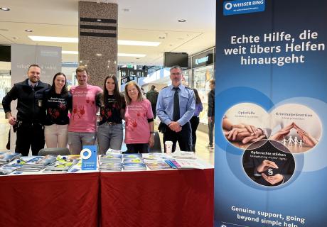 Tag der Kriminalitätsopfer 2026 - Aktion im Saarpark Center Neunkirchen
